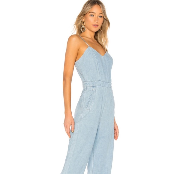 NWT!! Mother The Cut It Out Jumpsuit in Songbird - Picture 5 of 11